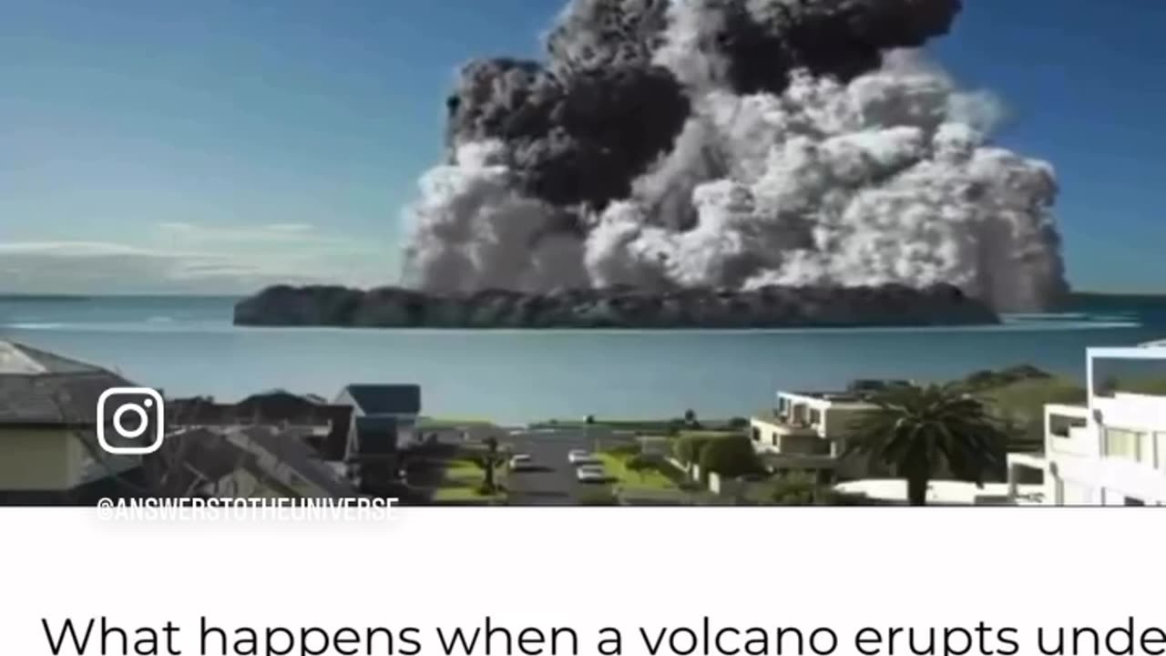 What happens when volcano erupt under the ocean 😱😳