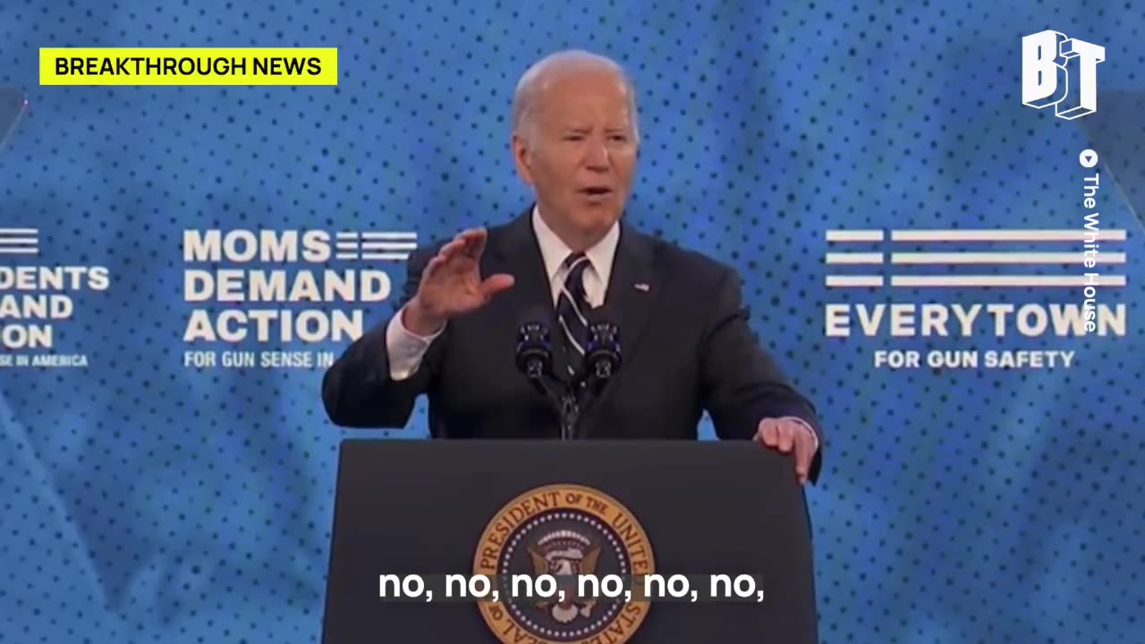 A protester confronts Biden during an event in Washington D.C. against gun violence.