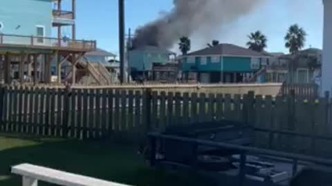 House on fire crystal beach texas