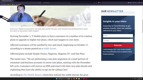 T-MOBILE ARE FORCING CUSTOMERS TO UPGRADE THEIR PLANS!