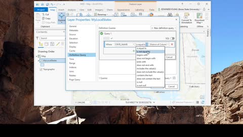 Using a definition query in ArcGIS Pro