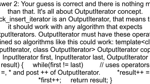 How does back_inserter work