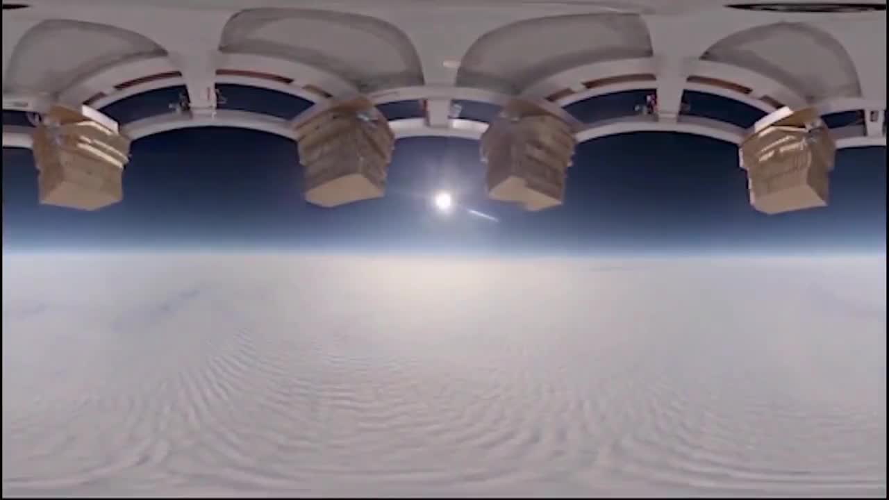360 view of earth no curvature