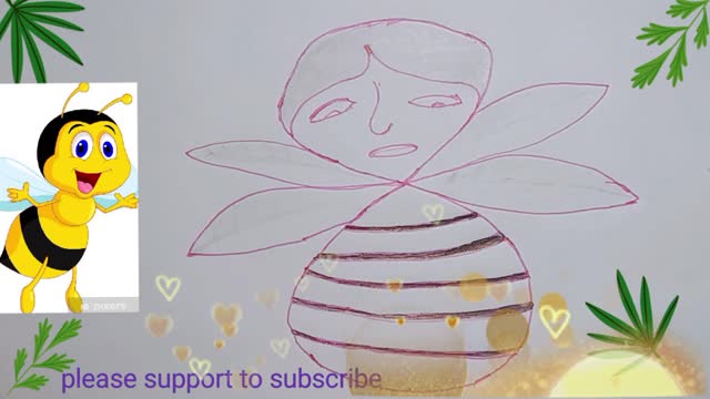 How to drow a bee?