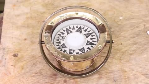 I Restored And Repaired This Antique Ship Compass --- AF invention
