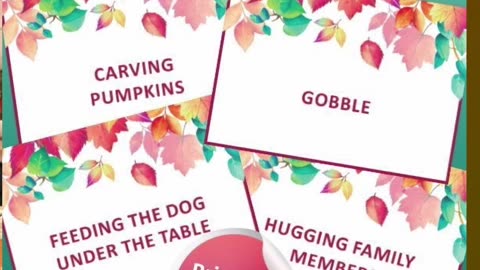 THANKSGIVING GAMES pt 6 - THANKSGIVING CHARADES! #thanksgiving #thanksgivinggames