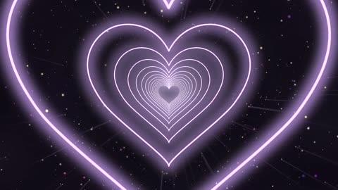 888. Pastel Purple Heart Background Video Loop💜Heart Moving Background