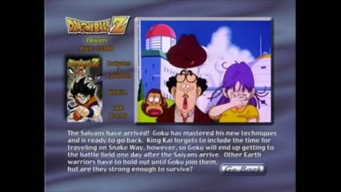 Dragon Ball Z The World's Strongest DVD Menu
