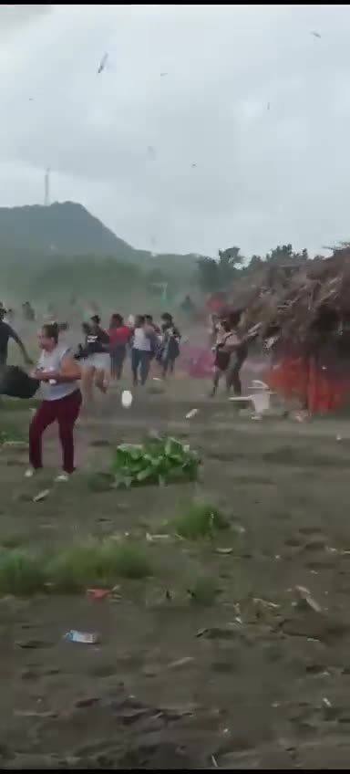 A colossal tornado has struck Tubara, Colombia.