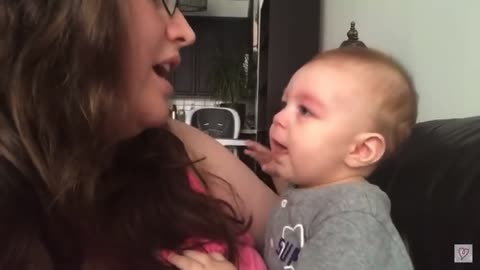 Baby Gets Emotional When Mom Sings Opera!