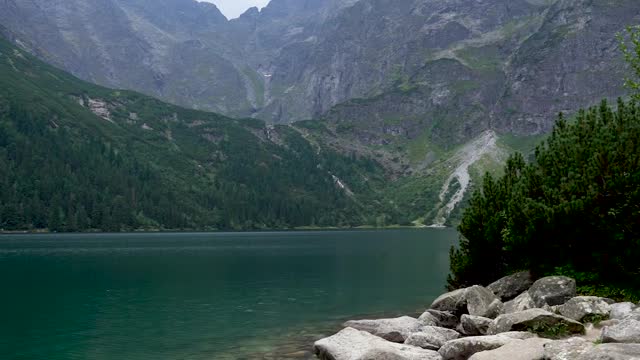 Rocks by the lake