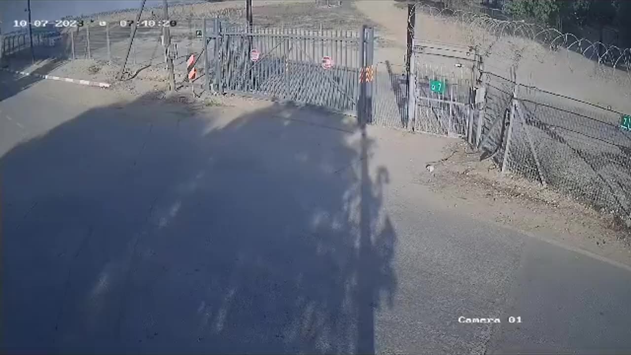 The moment Hamas entering Israel
