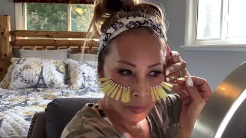 How I put PDO threads on my under eye area, Did it work??