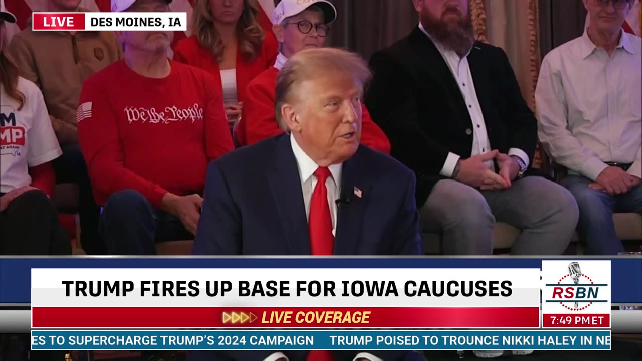 FULL SPEECH: Team Trump Telerally Featuring President Trump and Iowa AG Brenna Bird - 1/13/24