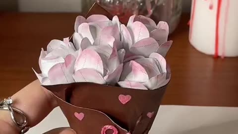 Flower boquet from lolipops