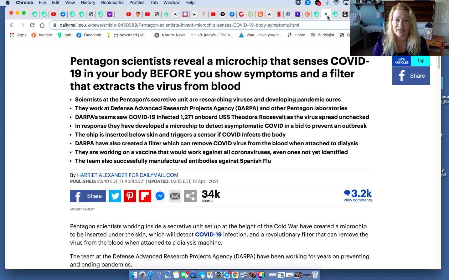 PENTAGON SCIENTISTS REVEAL MICROCHIP THAT SENSES COVID-19 IN BODY BEFORE YOU SHOW SYMPTOMS