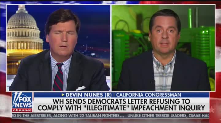 Tucker Carlson talks to Devin Nunes about his Twitter lawsuit