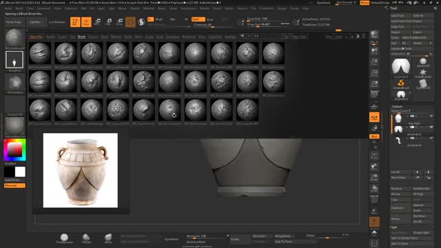 How to use Maya software, Zbrush software and SubstancePainter software to make 3D stylized vase
