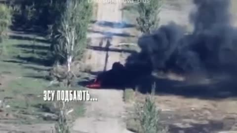 Ukrainian bayraktar Drone Strikes on Russian Tanks