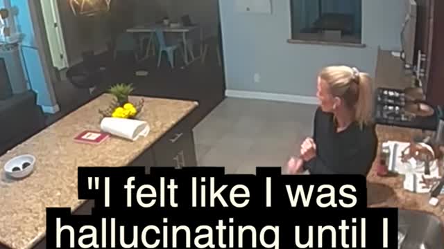 HOME SECURITY SYSTEM CAPTURES GHOST . (For Entertainment Purposes Only)