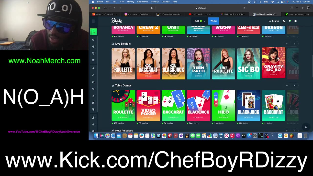 Chef Boy R Dizzy VLOG: @KickStreaming (O_o) #February #8 #2024 (O_o) www.Kick.com/ChefBoyRDizzy