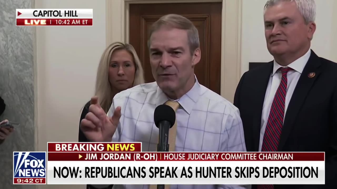 Chairman Jim Jordan : Contempt Proceedings For Hunter Biden