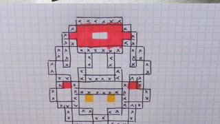 how to Draw Mario- Hello Pixel Art by Garbi KW #shorts 2