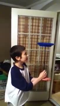 Jack teaching himself plate spinning part 1