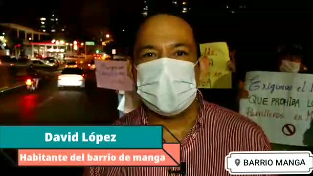 Protesta en Manga por inseguridad