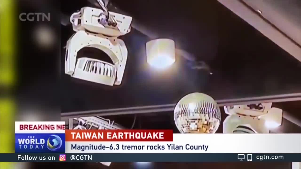 M6.3 earthquake hits Yilan County in China's Taiwan