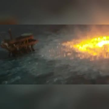 The Gulf of Mexico is literally on fire because a pipeline ruptured