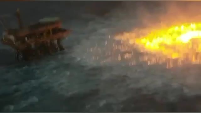 The Gulf of Mexico is literally on fire because a pipeline ruptured