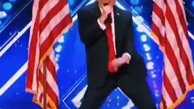 Trump first time in contest dance