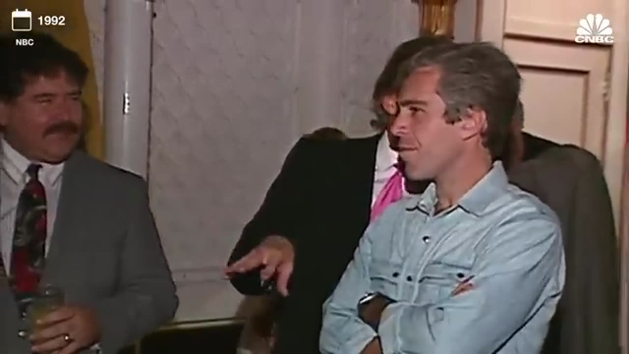 NBC archive footage shows Trump partying with Jeffrey Epstein in 1992