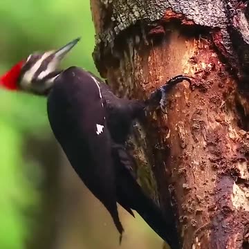 beautiful woodpecker in the jungle