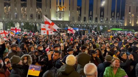 🇺🇦Solidarity rally from Georgia.