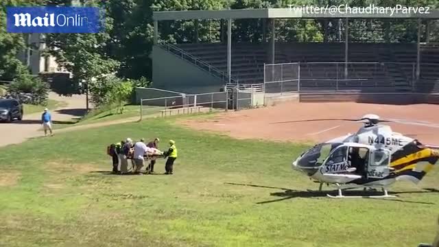 Salman Rushdie airlifted to hospital after being stabbed in the neck https