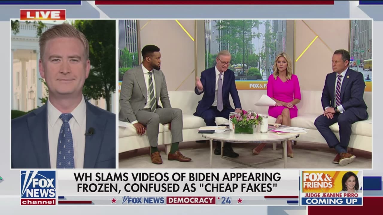 Peter Doocy talks about the Biden videos