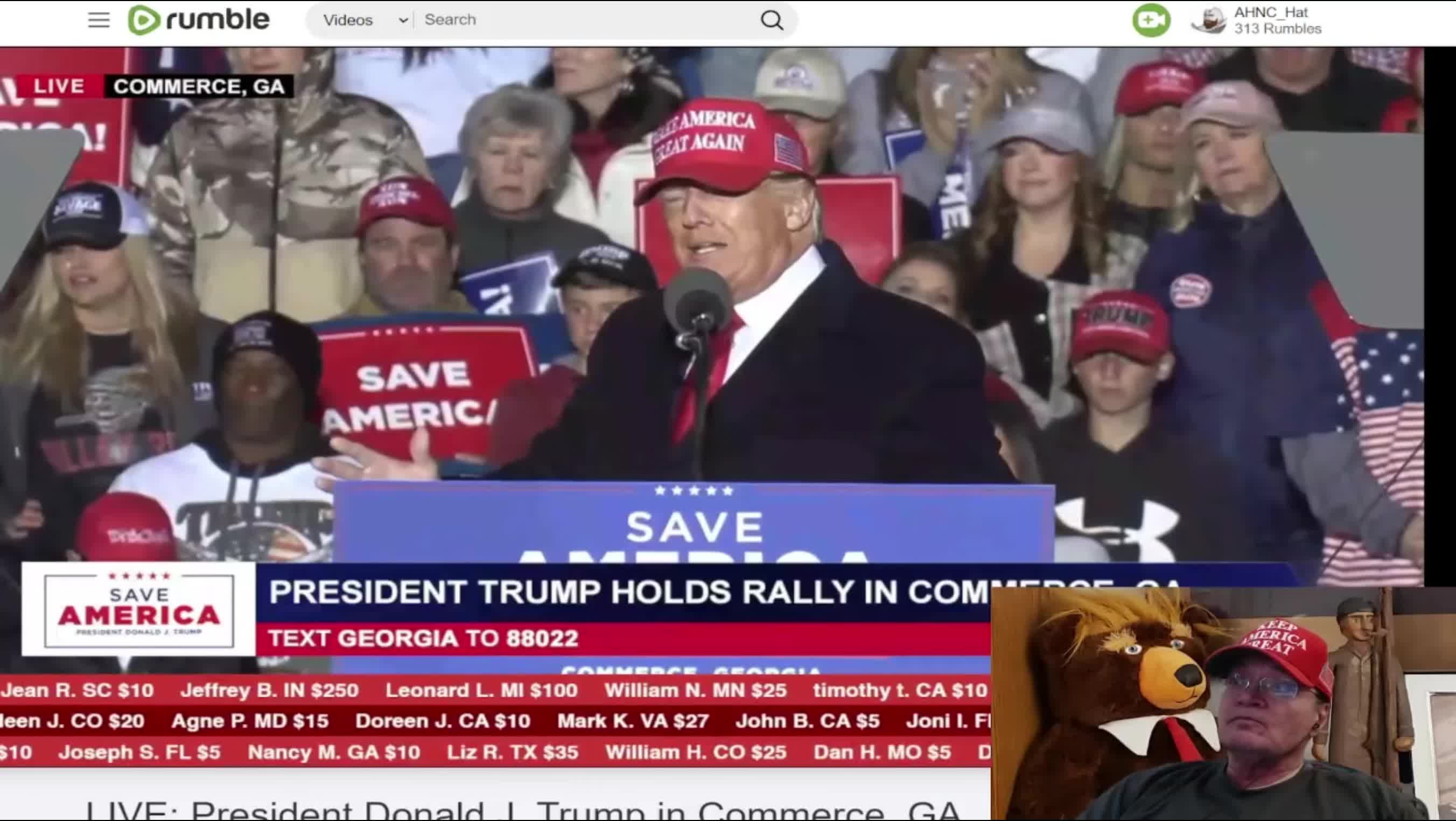 Trumps Speech At The Georgia Save America Rally!