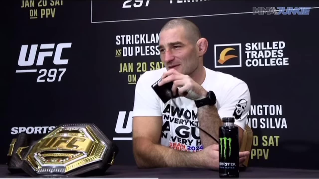 Politics - 2024 The Man We All Need UFC Sean Strickamd Fuck Liberal Globalist