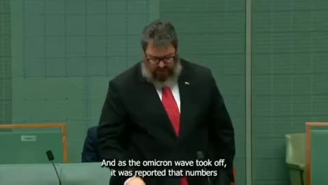 AUSSIE POLITICIAN GEORGE CHRISTENSEN DROPS COVID TRUTH BOMBS
