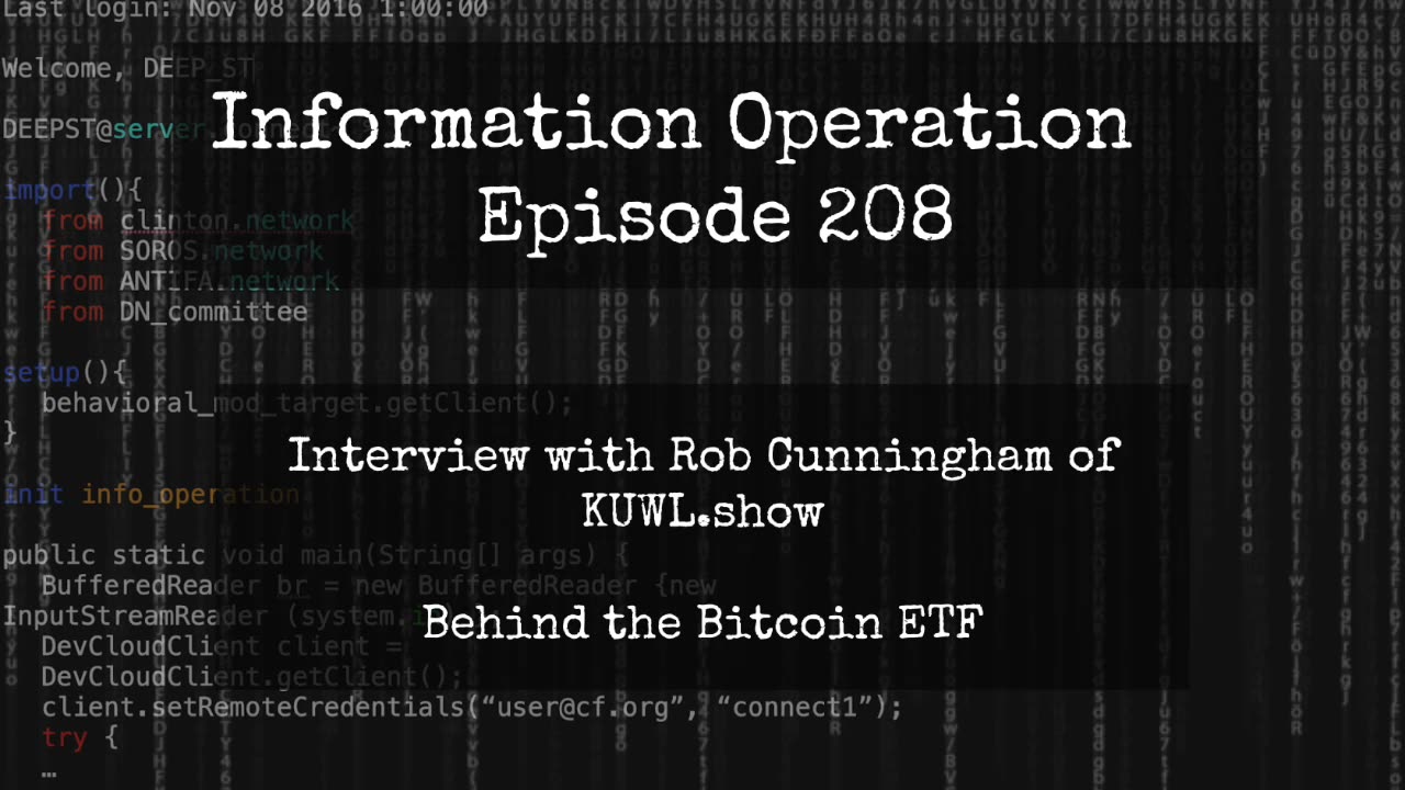 IO Episode 208 - Rob Cunningham - Bitcoin ETF 1/13/24