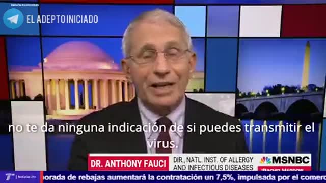 Anthony Fauci: " las PCR Fallan y arrojan falsos positivos"