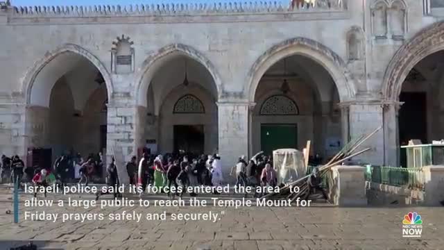 Violence Around Al-Aqsa Mosque As Israeli police, Palestinians Clash