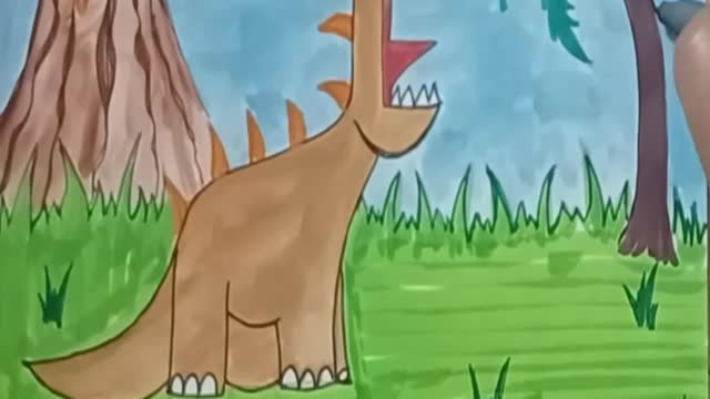Alphabet Drawing - Letter E | How to Draw With Letter E | Easy Drawing For Kids | Dinosaur Drawing