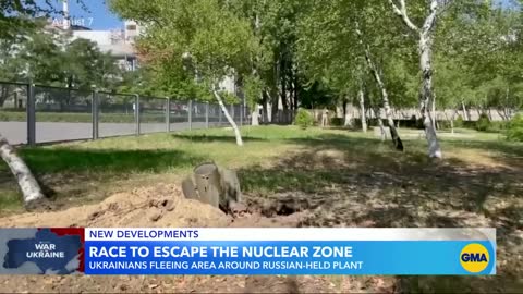 Thousands flee cities surrounding vulnerable atomic plant in Ukraine