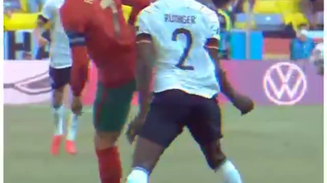 Ronaldo and rudiger awesom skill