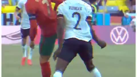 Ronaldo and rudiger awesom skill