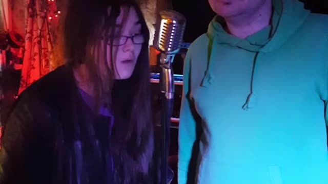 The amazing moment a man who can't talk sings a duet for the first time with bullied teen