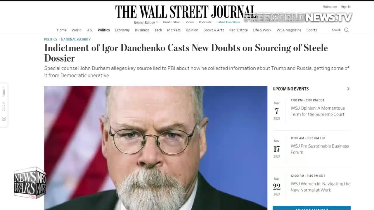 Durham Indictment Deals Devastating Blow To the Deep State